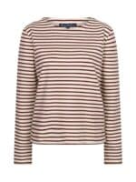 Red Button Terry T-Shirt - Dark Berry