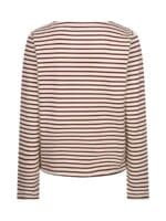 Red Button Terry T-Shirt - Dark Berry1