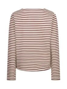 Red Button Terry T-Shirt - Dark Berry1