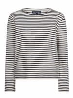 Red Button Terry T-Shirt - Navy