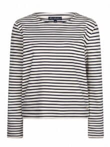 Red Button Terry T-Shirt - Navy