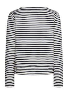 Red Button Terry T-Shirt - Navy1