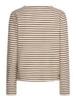 Red Button Terry T-Shirt - Praline1