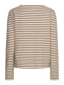 Red Button Terry T-Shirt - Praline1