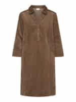 Red & Green Kjole Dixi - Dark Brown