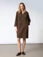 Red & Green Kjole Dixi - Dark Brown2