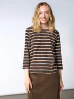 Red & Green T-Shirt Croco - Dark Brown2