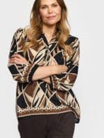 2-Biz Bluse Eja - Black Mix1