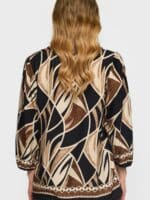 2-Biz Bluse Eja - Black Mix2