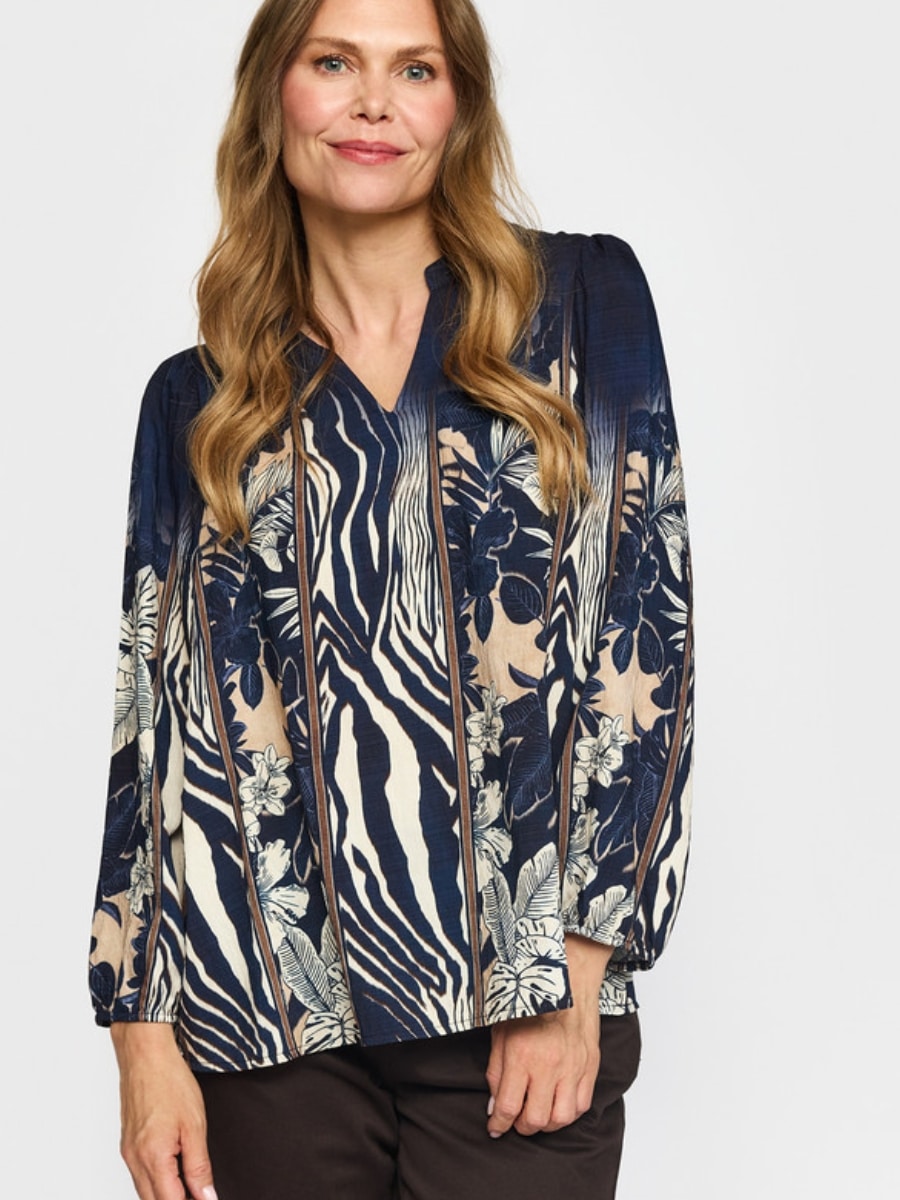 2-Biz Bluse Lise - Blue1