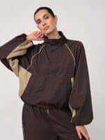 Co´Couture AloraCC Block Jakke - Dark Brown2