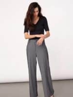 Co´Couture Jacky Wide Pant - Mid Grey2