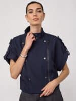 Co´Couture LunaCC Vest - Navy