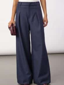 Co´Couture Lunacc Pleat Pant - Navy