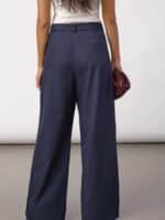 Co´Couture Lunacc Pleat Pant - Navy1