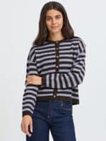 Fransa Cardigan Fridda - Hot Fudge2