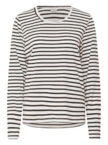 Fransa Frclea T-Shirt - Hot Fudge Stripe