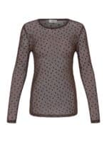 Fransa Mesh Bluse Deta - Hot Fudge