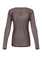Fransa Mesh Bluse Deta - Hot Fudge1