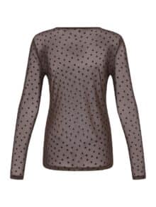 Fransa Mesh Bluse Deta - Hot Fudge1