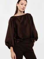 Imperial Bluse tam7mba - Mørkebrun1