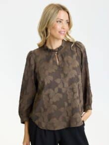 In Front Bluse Ginger - Brun