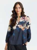 In Front Bluse Scarlette - Sort