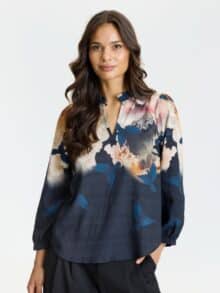 In Front Bluse Scarlette - Sort