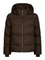 Neo Noir Jakke Fox Puffer - Dark Brown