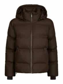 Neo Noir Jakke Fox Puffer - Dark Brown