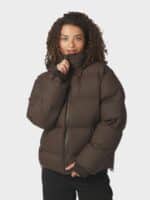 Neo Noir Jakke Fox Puffer - Dark Brown2