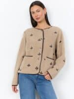 Soya Concept SC-Hanne Fleece Jakke - Beige2