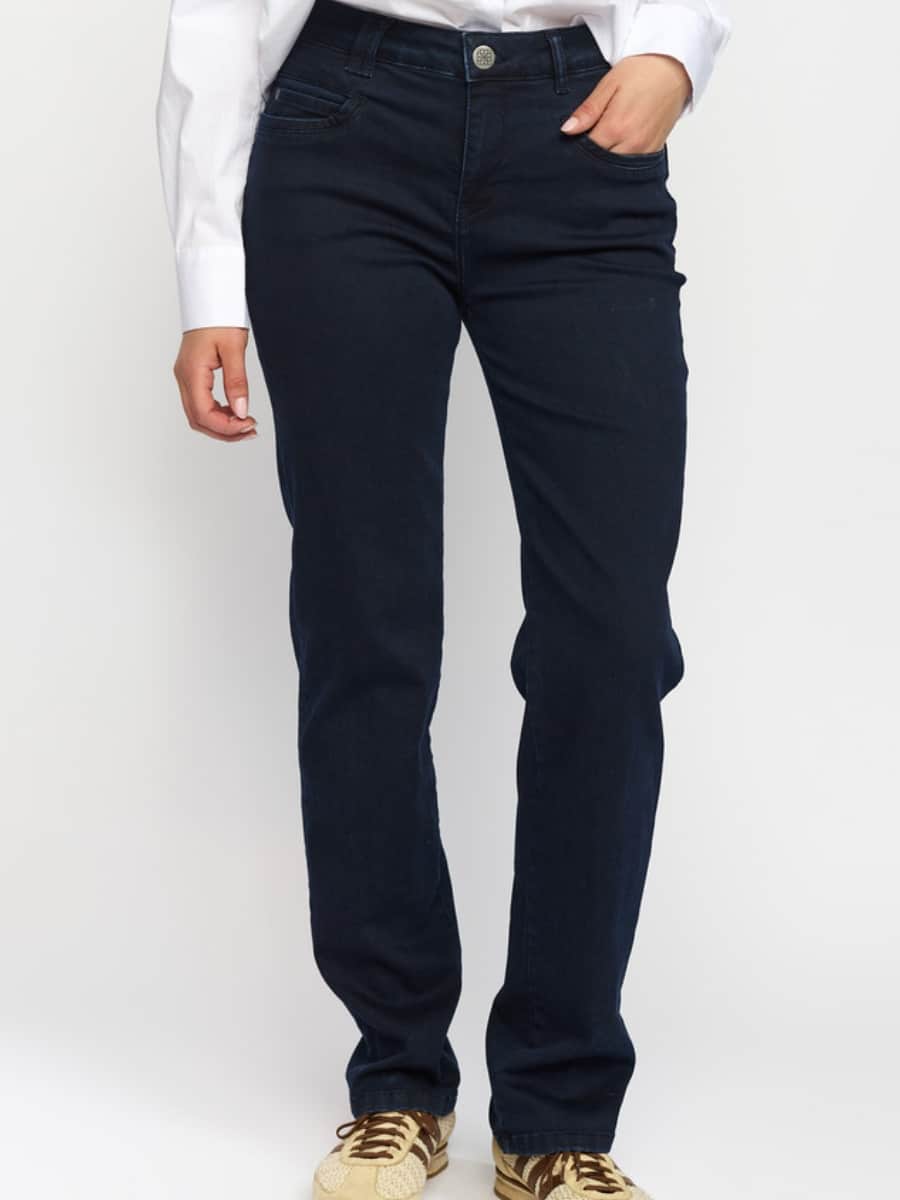 2-Biz Bukser Bekket - Dark Denim 1