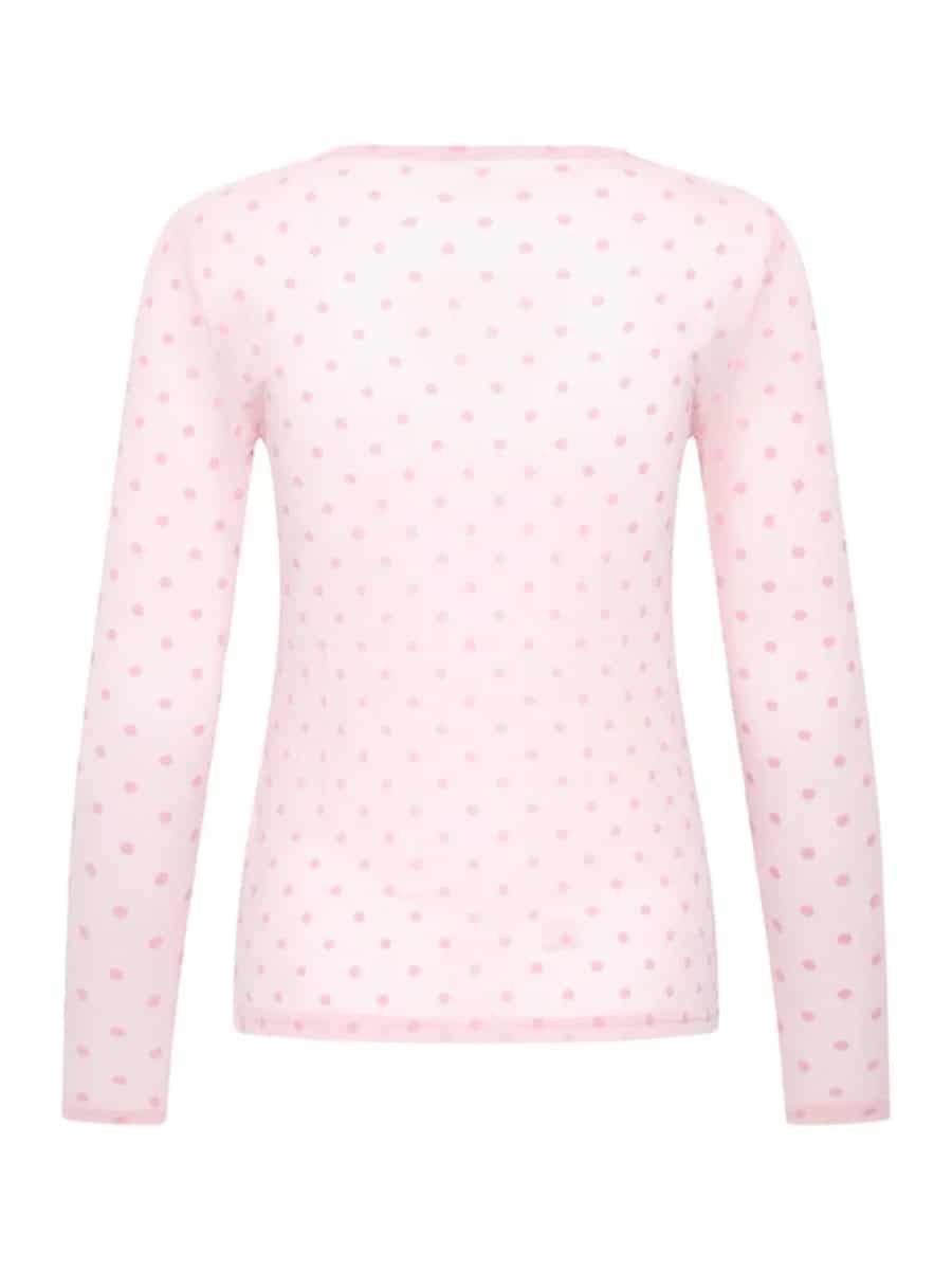 Fransa Mesh Bluse frdeta - Peachskin1