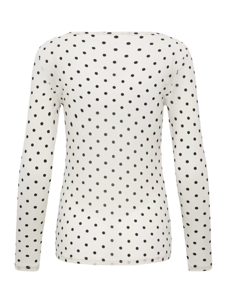 Fransa Mesh Bluse frdeta - White1