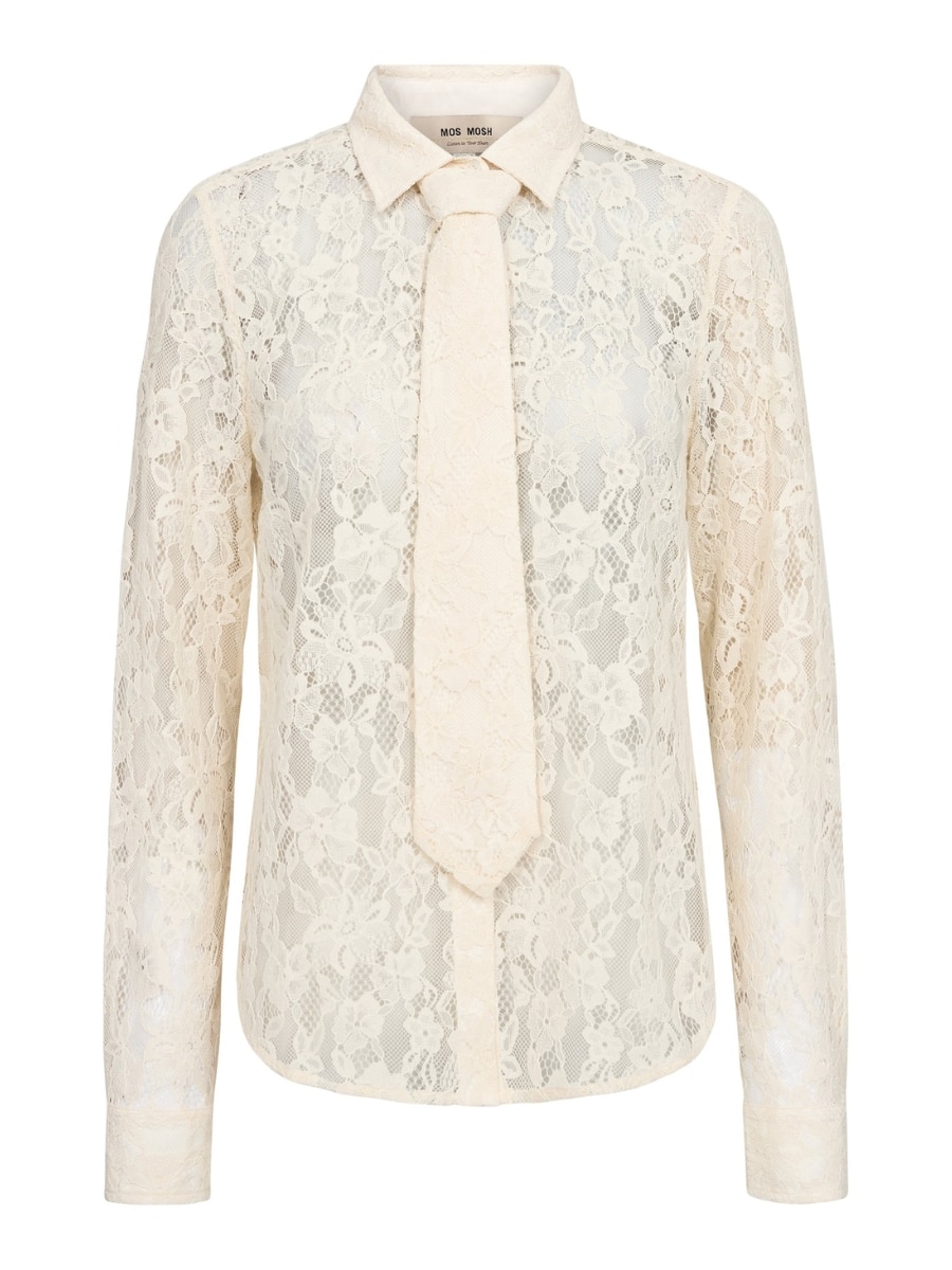 Mos Mosh Skjorte Ketker Lace - Ecru
