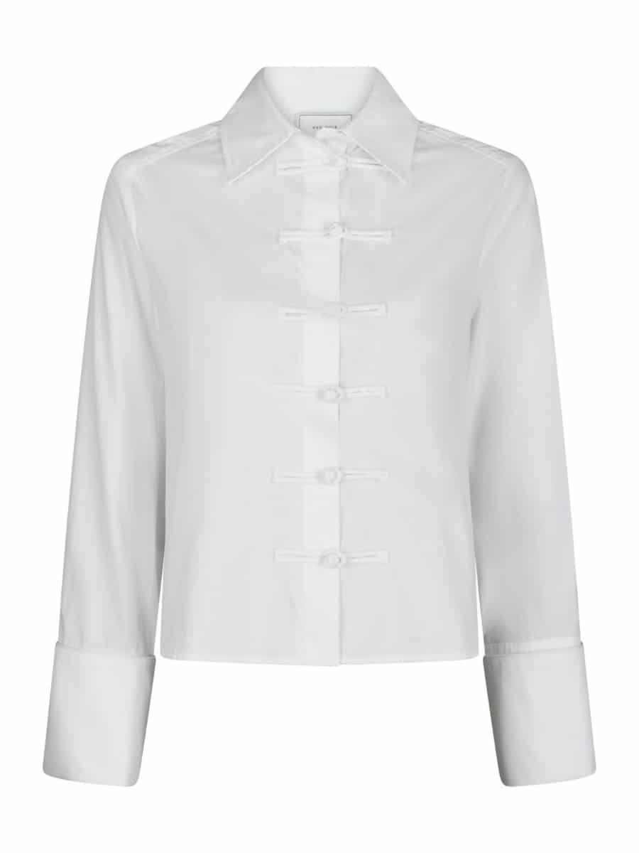 Neo Noir Cam Poplin Bluse - Off-White
